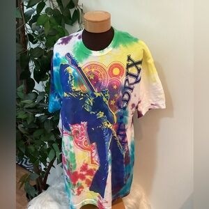 Liquid Blue tie die Jimmi Hendrix short sleeve tee shirt Men’s XL